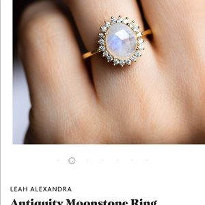 Leah Alexandra moonstone ring